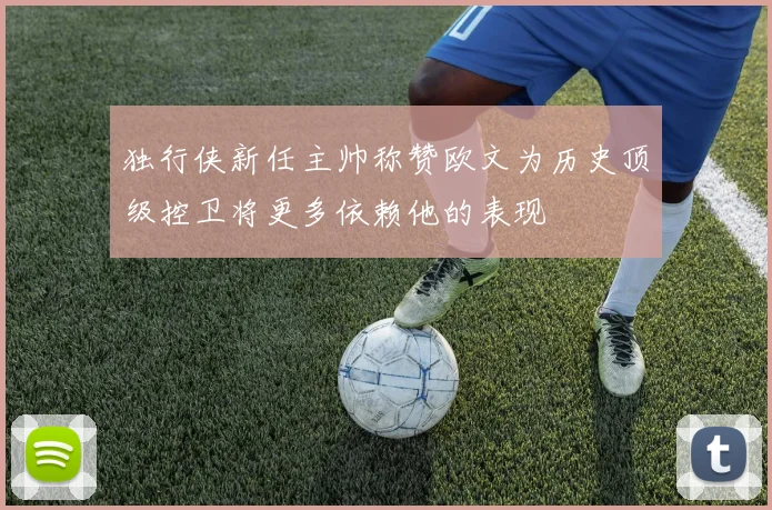 独行侠新任主帅称赞欧文为历史顶级控卫将更多依赖他的表现